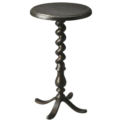 Twisted Rope Round Side Table, Transitional Accent End Table for Living Room