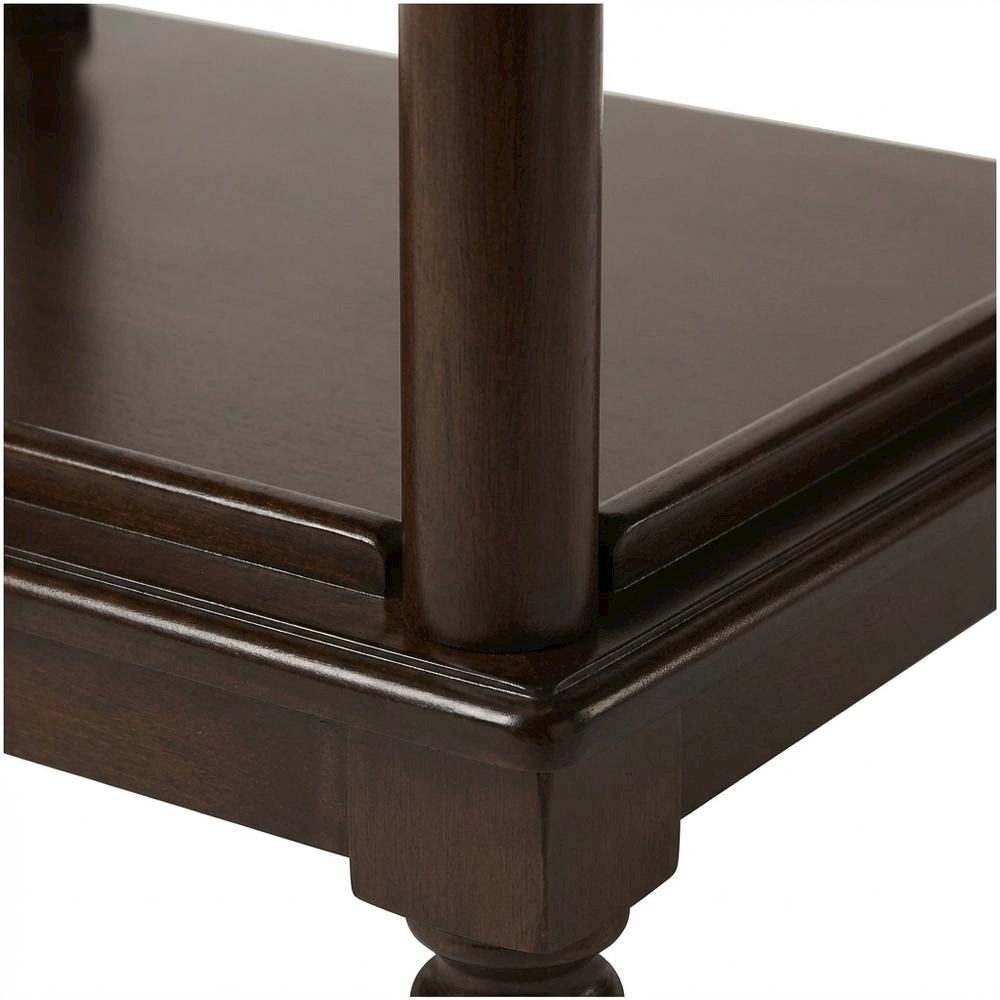 Traditional Library Stand with Storage for Home Office, Cherry, Cherry