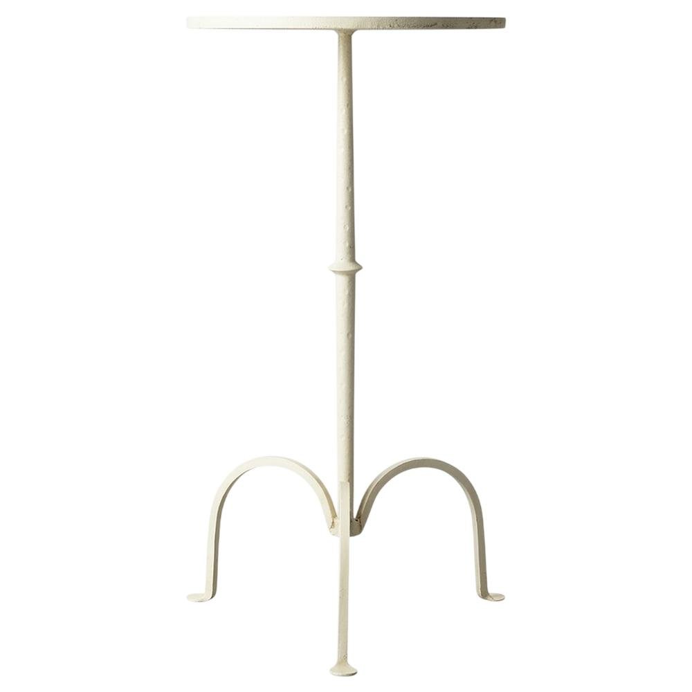 Round Pedestal End Table, Transitional Accent Side Table for Living Room