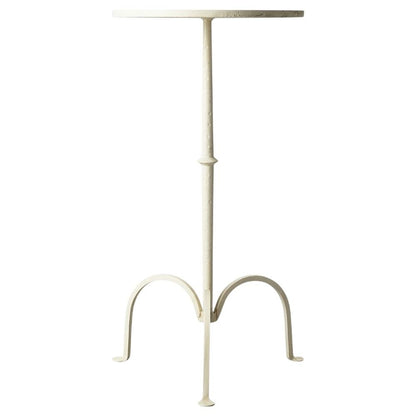 Round Pedestal End Table, Transitional Accent Side Table for Living Room