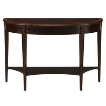 Demilune Console Table, Traditional Sofa Table for Entryway or Hallway