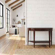 Demilune Console Table, Traditional Sofa Table for Entryway or Hallway