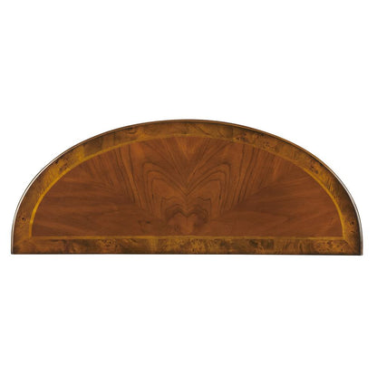 Hampton 36" Demilune Console Table, Medium Brown