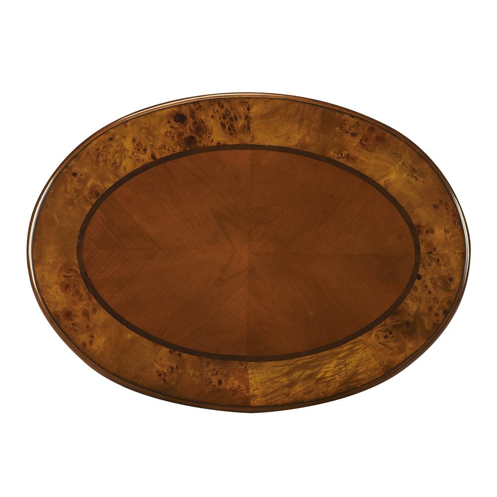 Company Whitley Oval Side Table, Medium Brown