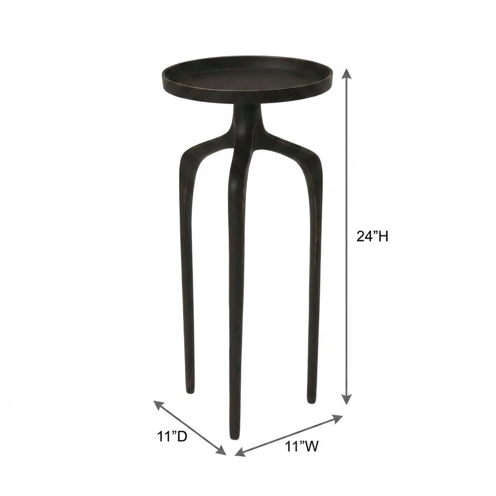 Round Modern Side Table Set of 3, Contemporary Accent Table for Living Room