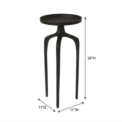 Round Modern Side Table Set of 3, Contemporary Accent Table for Living Room
