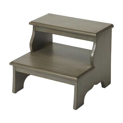 Kiln-Dried Acacia Wood Step Stool with Distressed Finish, 500 lb