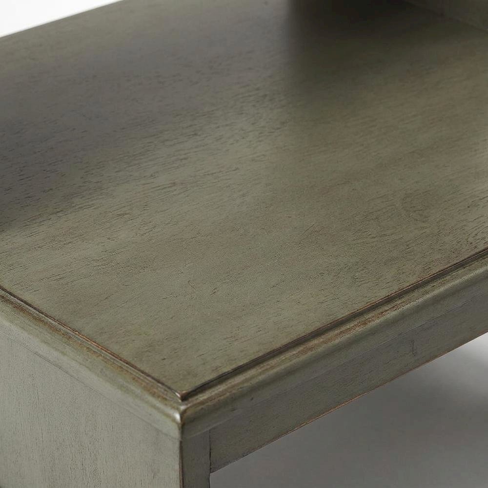 Kiln-Dried Acacia Wood Step Stool with Distressed Finish, 500 lb