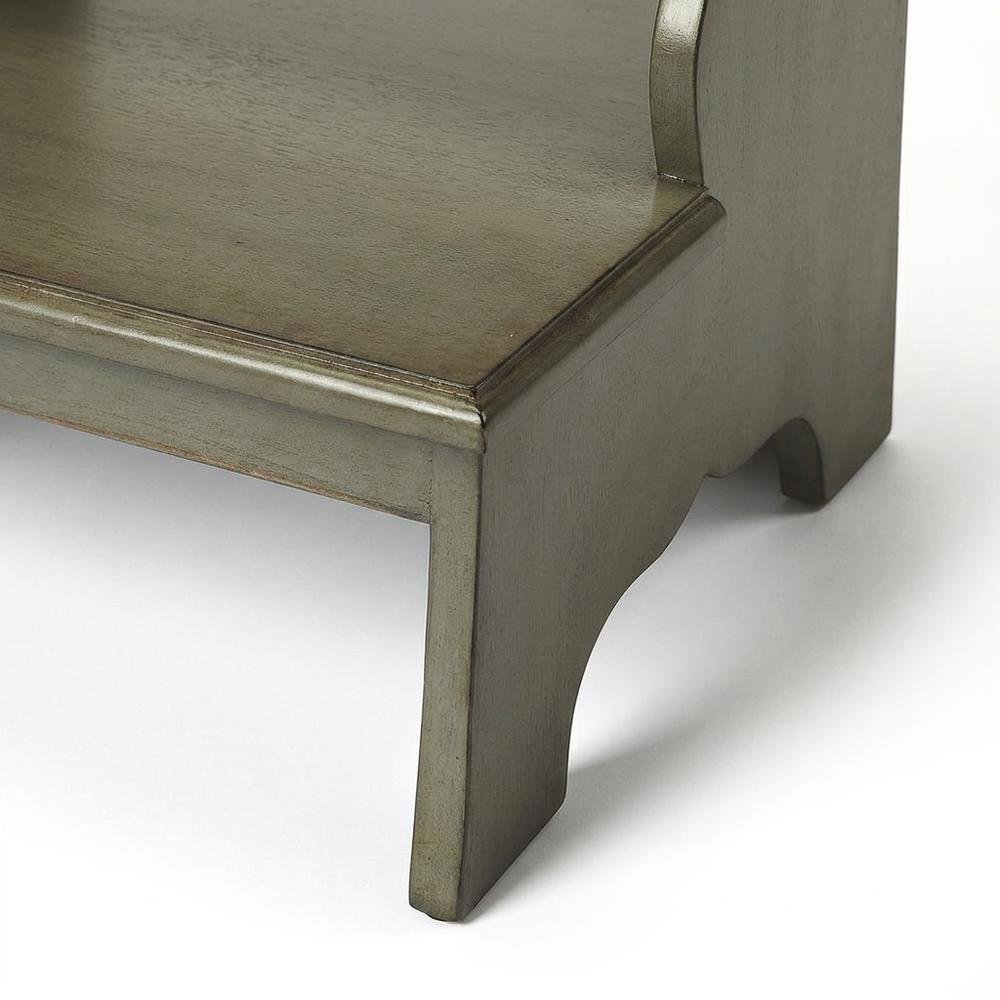 Kiln-Dried Acacia Wood Step Stool with Distressed Finish, 500 lb