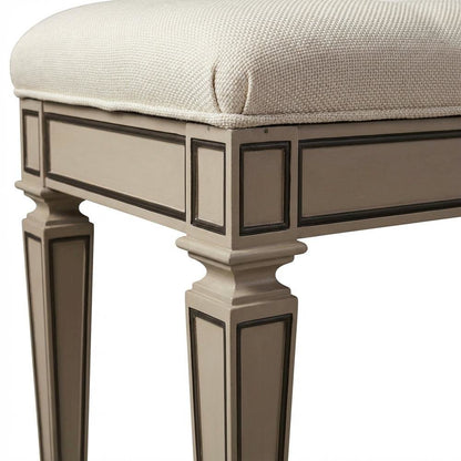 Mirrored Accent Bench with Cushioned Seat, Modern Entryway Bedroom Bench