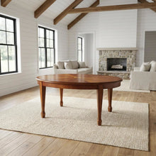 Oval Wood Coffee Table, Traditional Distressed Cocktail Table, Olive Ash