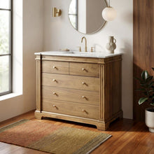 42 Inch Bathroom Vanity with Top – Light Brown Vanity Cabinet Design