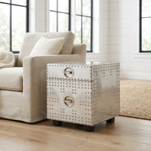 Industrial Chic Silver Metal File Cabinet For Office And Home Use