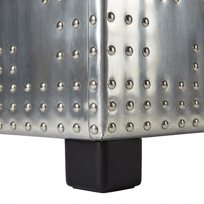 Industrial Chic Silver Metal File Cabinet For Office And Home Use