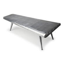 Silver Aviation Coffee Table, Airplane Desk with Iron and Wood Solids