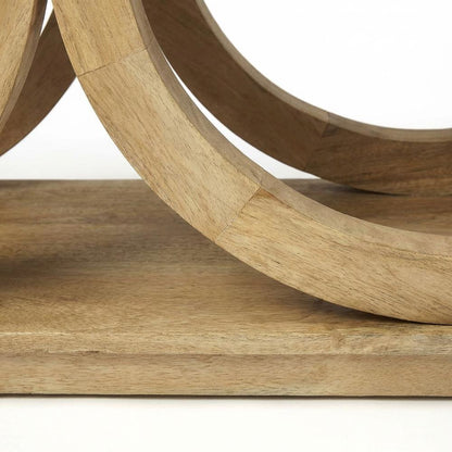 Three-Tiered Rustic Console Table, Modern Wood Accent Entryway Sofa Table