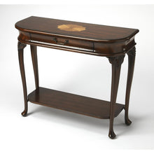 Dark Brown Console Table for Living Room - Narrow Entryway or Sofa Table