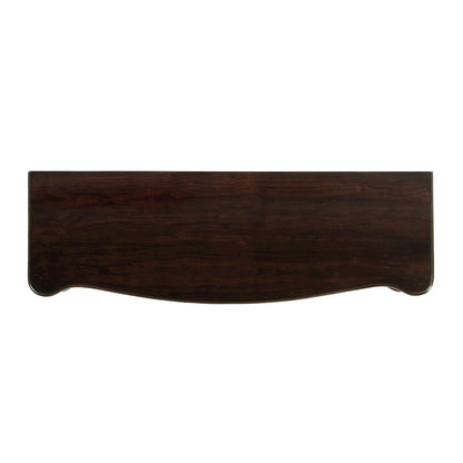 Alexander 37 in. W Wood 1 Drawer Console Table, Dark Brown