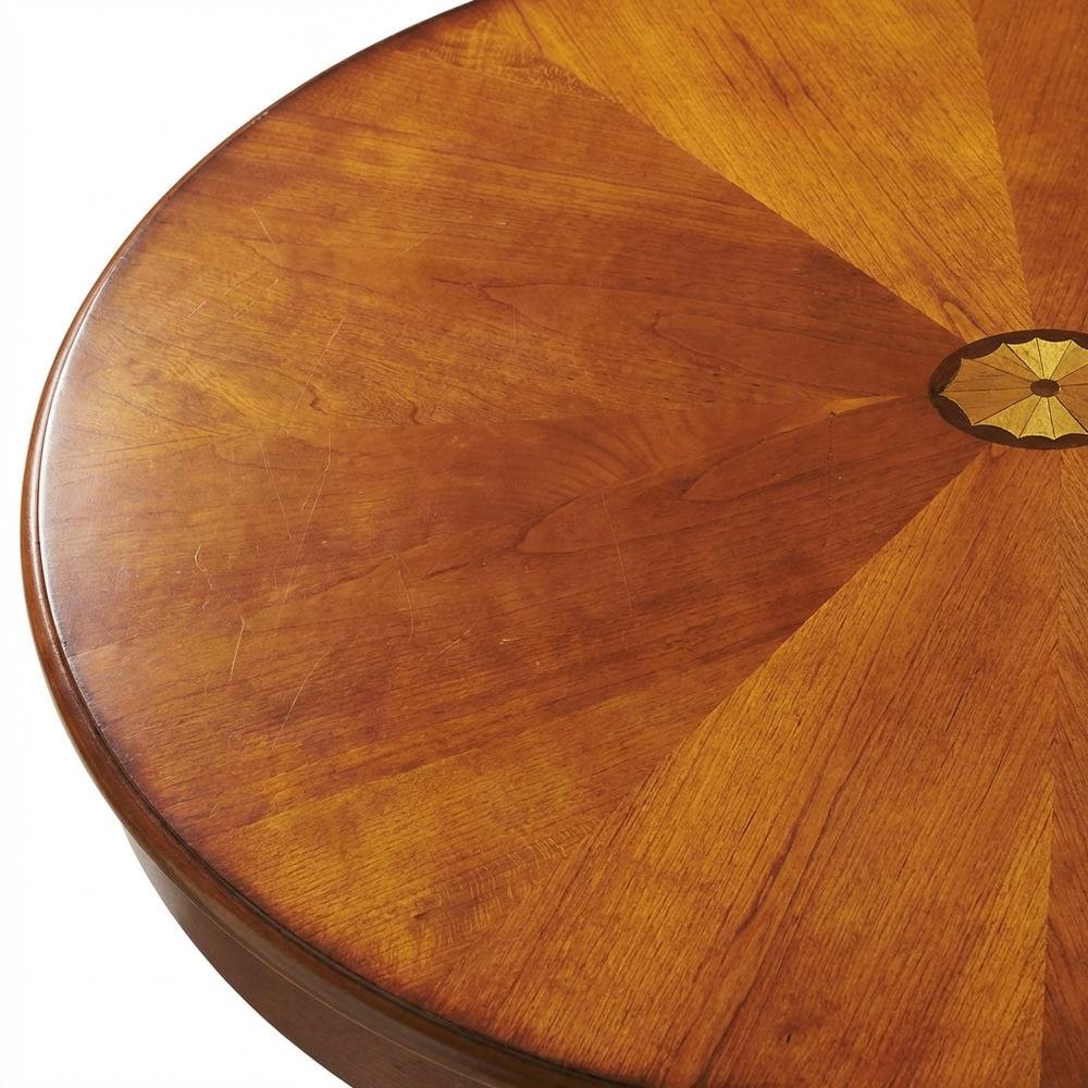 Oval Wood Coffee Table, Traditional Distressed Cocktail Table, Olive Ash