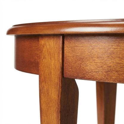 Oval Wood Coffee Table, Traditional Distressed Cocktail Table, Olive Ash