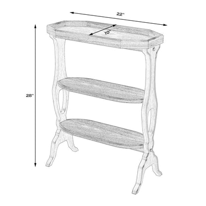 Hadley Side Table, Medium Brown