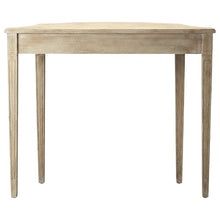 Demilune Console Table with Distressed Finish, Transitional Entryway Table