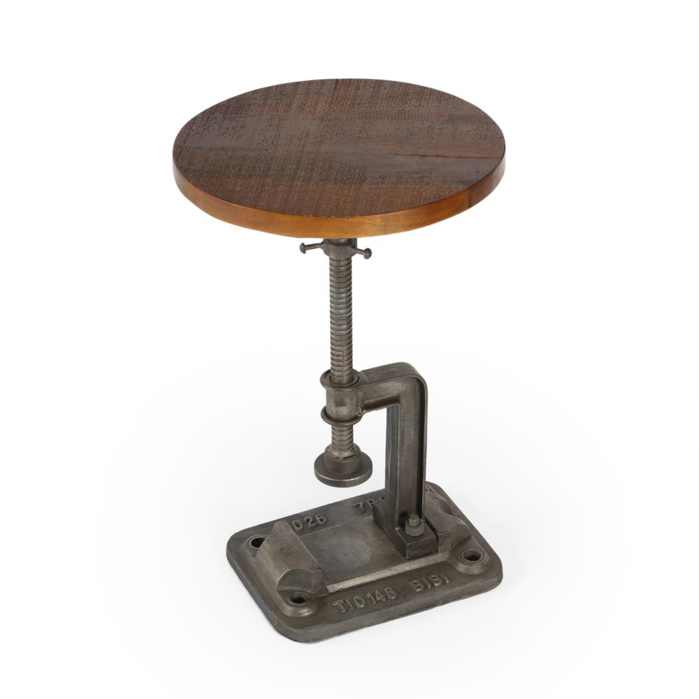 Adjustable Multicolor Pedestal Side Table for Drinks and Cocktails