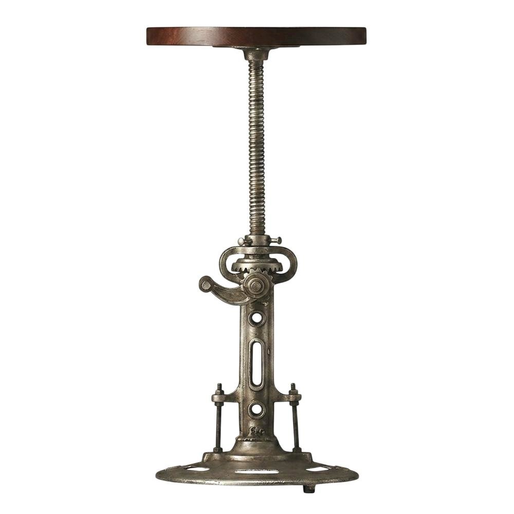 Industrial Bar Stool with Distressed Wood, Counter Stool for Kitchen Bar