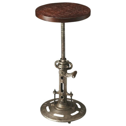 Industrial Bar Stool with Distressed Wood, Counter Stool for Kitchen Bar