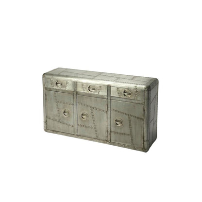 Industrial Console Cabinet with 3 Drawers, Entryway Accent Table for Living Room