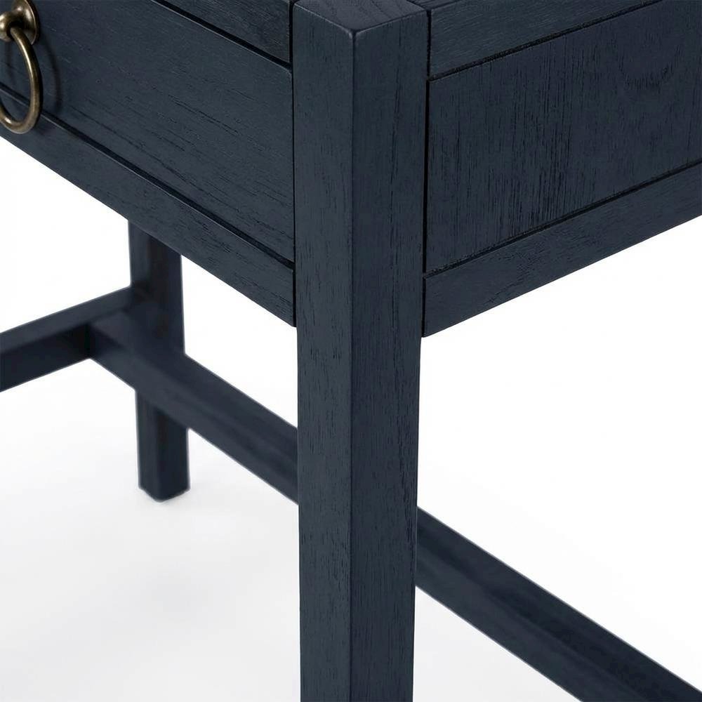 Transitional Writing Desk with 2 Drawers, Home Office Computer Workstation