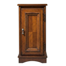 Transitional Chairside Chest with Storage, Accent Cabinet, Cherry
