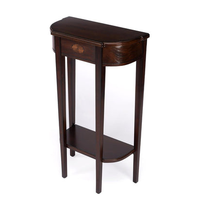 Elegant Narrow Entryway Table in Dark Brown for Living Room and Hall
