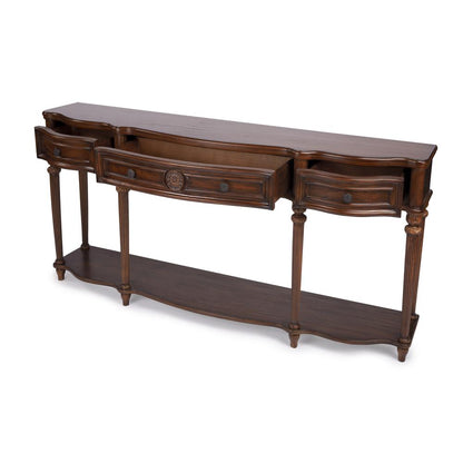Peyton Console Table, Medium Brown
