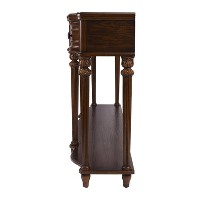 Peyton Console Table, Medium Brown