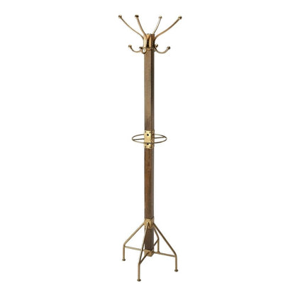 Freestanding Coat Rack with Hooks, Transitional Hall Tree for the Entryway