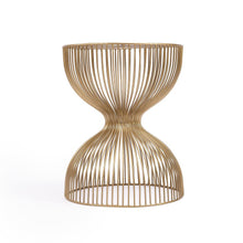 Gold Metal Side Table - Modern Accent Table for Living Room Decor