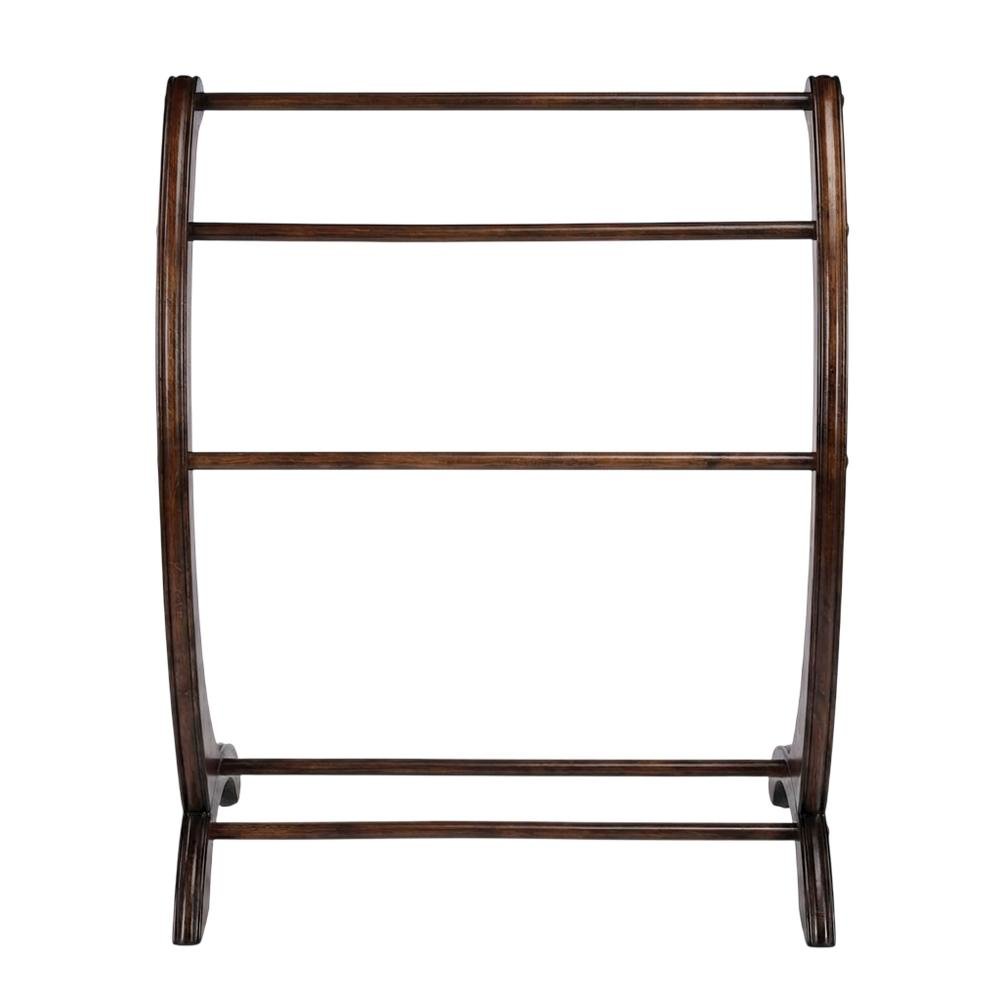 Wooden Blanket Stand, Transitional Quilt Rack for Bedroom and Living Room