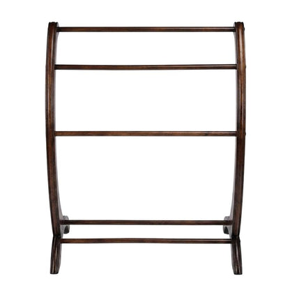 Wooden Blanket Stand, Transitional Quilt Rack for Bedroom and Living Room