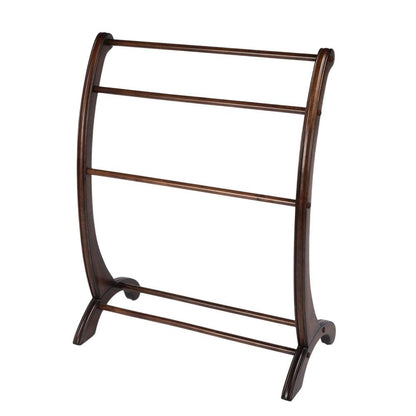 Wooden Blanket Stand, Transitional Quilt Rack for Bedroom and Living Room