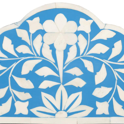 Vivienne Bone Inlay Wall Mirrored, Sky Blue