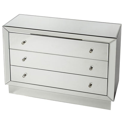 Emma Mirrored Chest, Clear