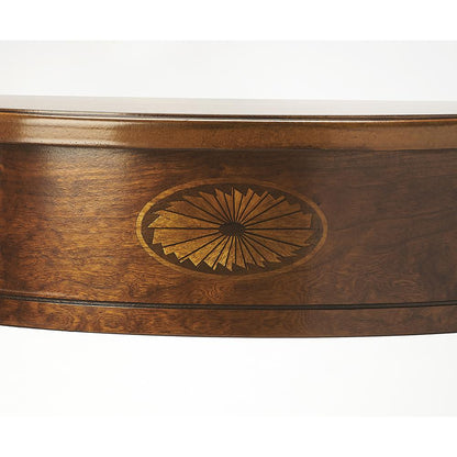 Olive Ash Burl Console Table, Belen Kox