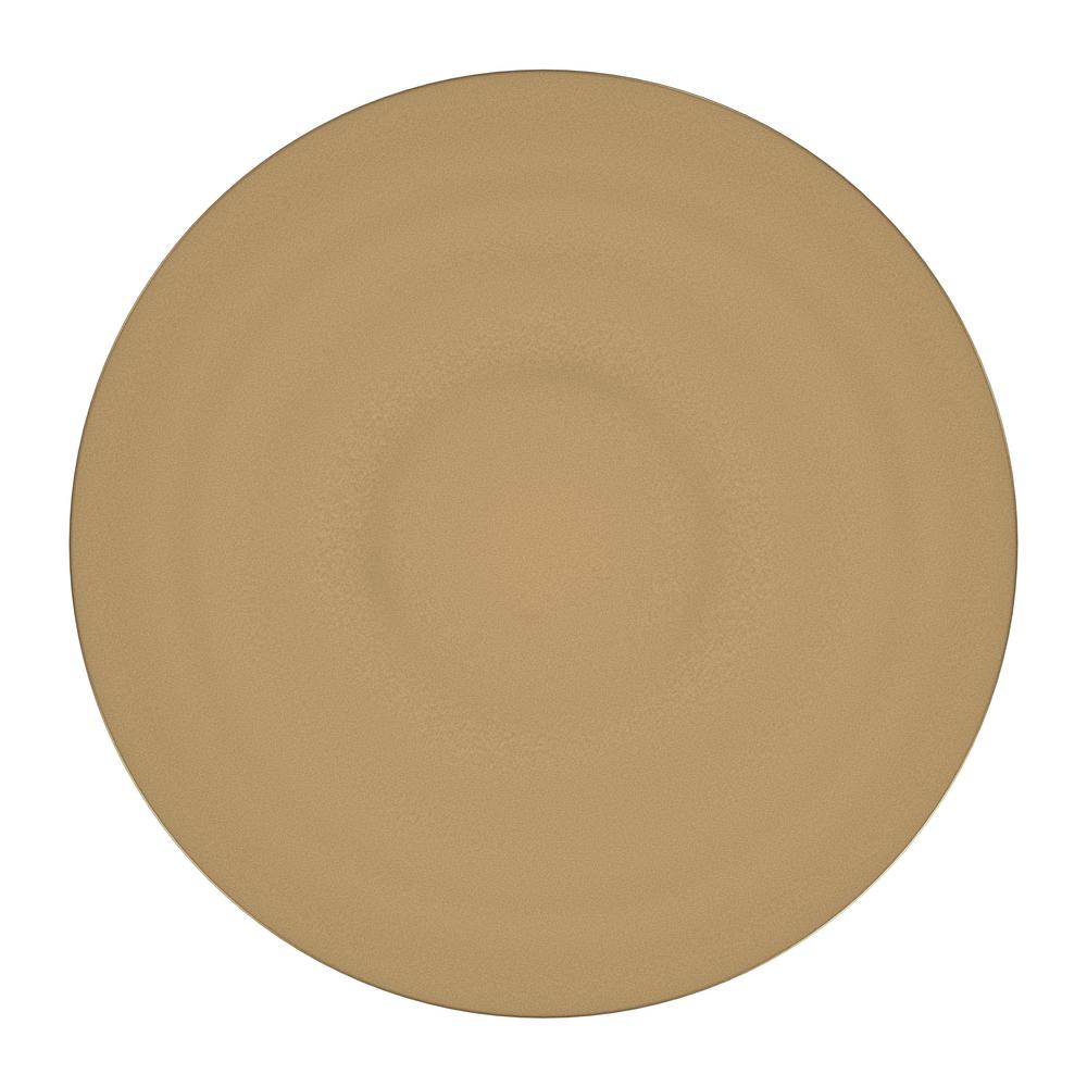 Elegant Gold Pedestal Side Table for Cocktails or Drinks - Modern Accent