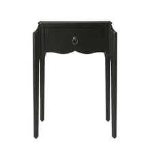 1-Drawer Nightstand with Distressed Finish, Transitional Bedside Table