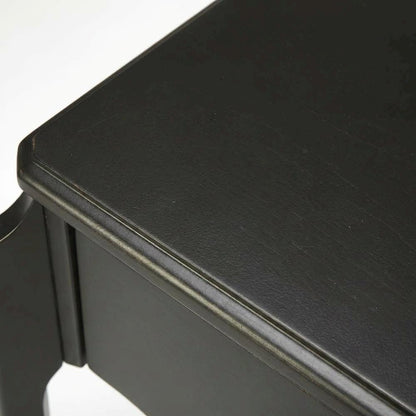 1-Drawer Nightstand with Distressed Finish, Transitional Bedside Table