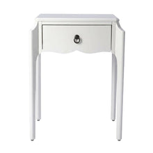 1-Drawer Nightstand with Storage, Transitional Bedside Table for Bedroom