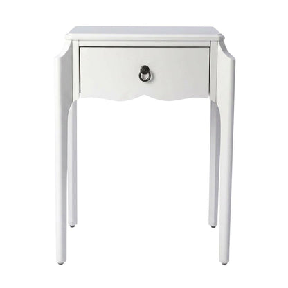1-Drawer Nightstand with Storage, Transitional Bedside Table for Bedroom