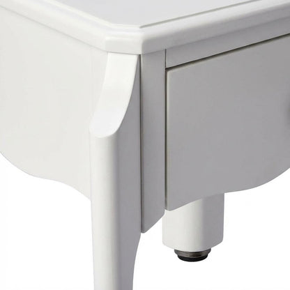1-Drawer Nightstand with Storage, Transitional Bedside Table for Bedroom