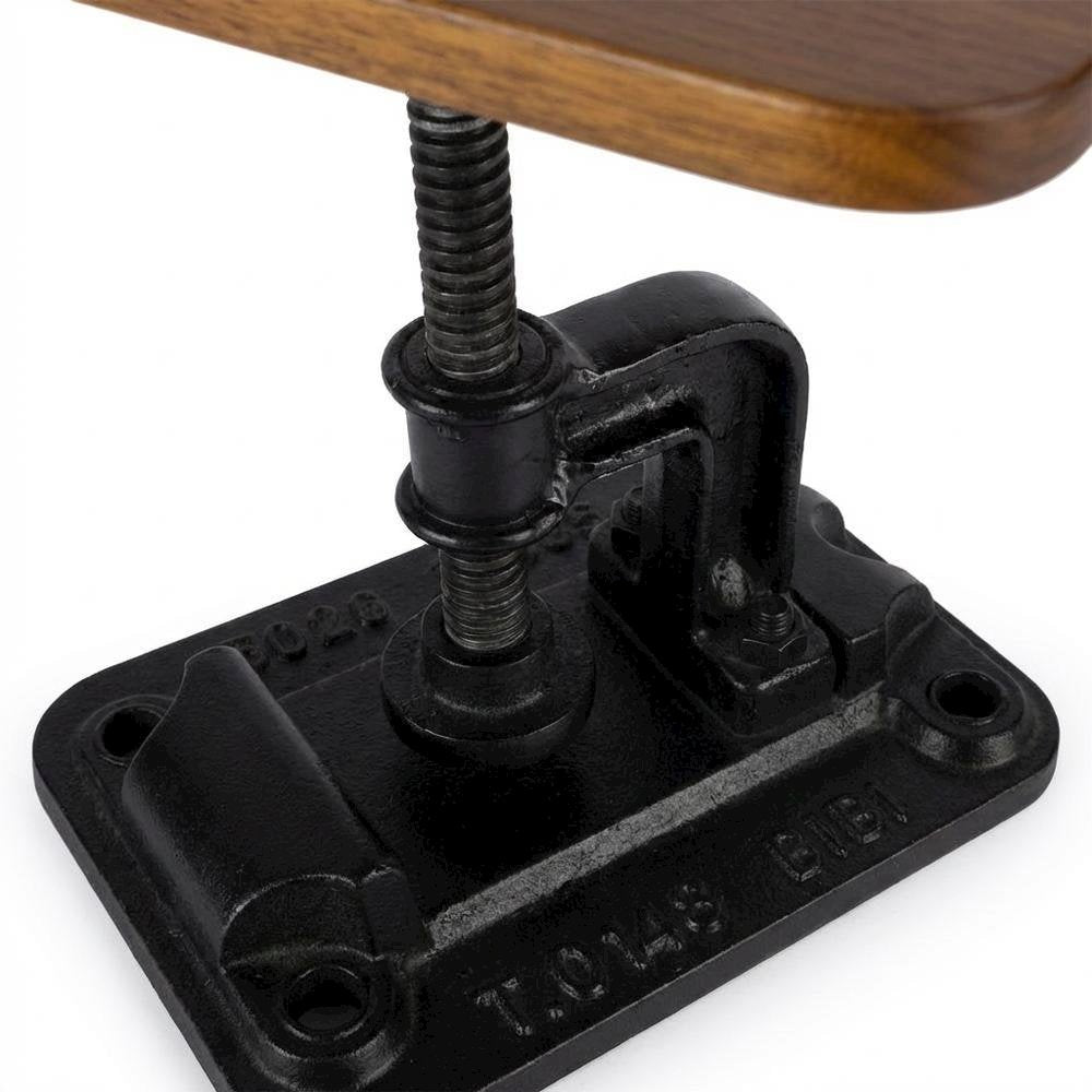 Industrial Adjustable Round Side Table, End Table for Living Room Bedroom